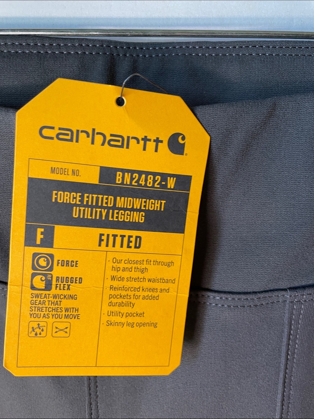 Carhartt Women's Large Force Fitted Midweight Utility Fitted Legging NWT - Picture 2 of 9